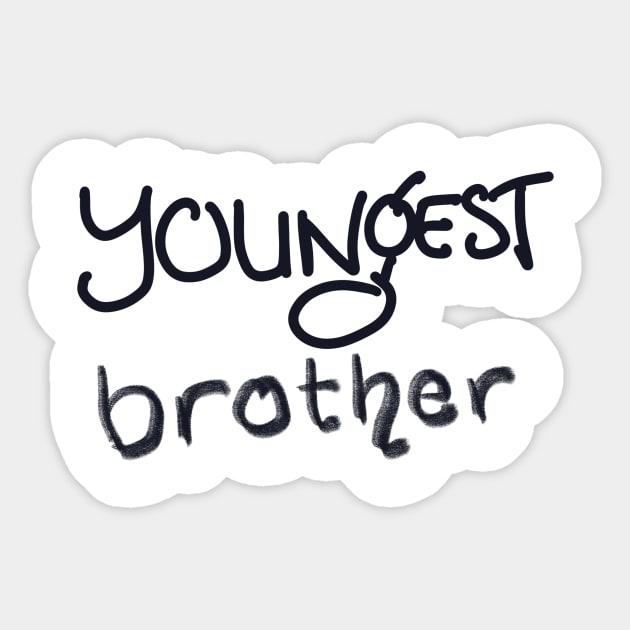 YOUNGEST BROTHER Sticker by HAIFAHARIS